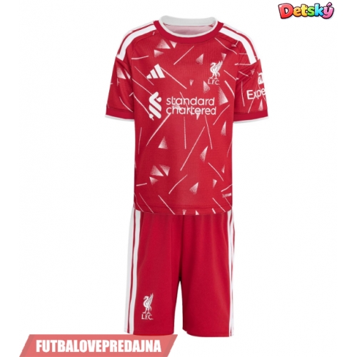 Lacne Dětský Futbalové dres Liverpool Dominik Szoboszlai #8 2026-27 Krátky Rukáv - Domáci (+ trenírky)
